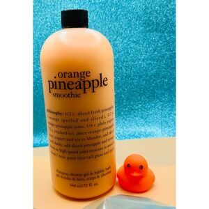 32 oz Philosophy Orange Pineapple Smoothie 3-in-1 Shampoo Shower Gel Bubble Bath